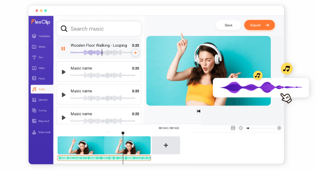 Add Music to Video Online for Free