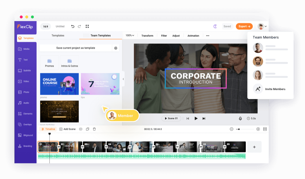 Collaborate on Video Editing with Team